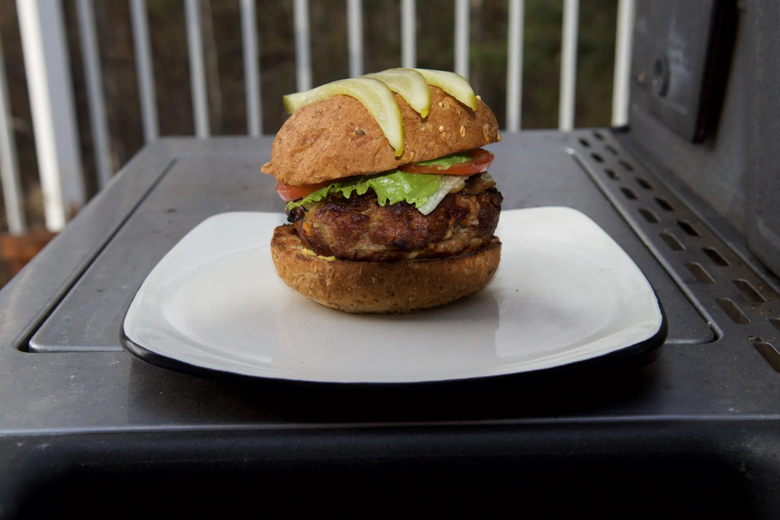 Dave’s Killer Burgers and Sautéed Mushrooms