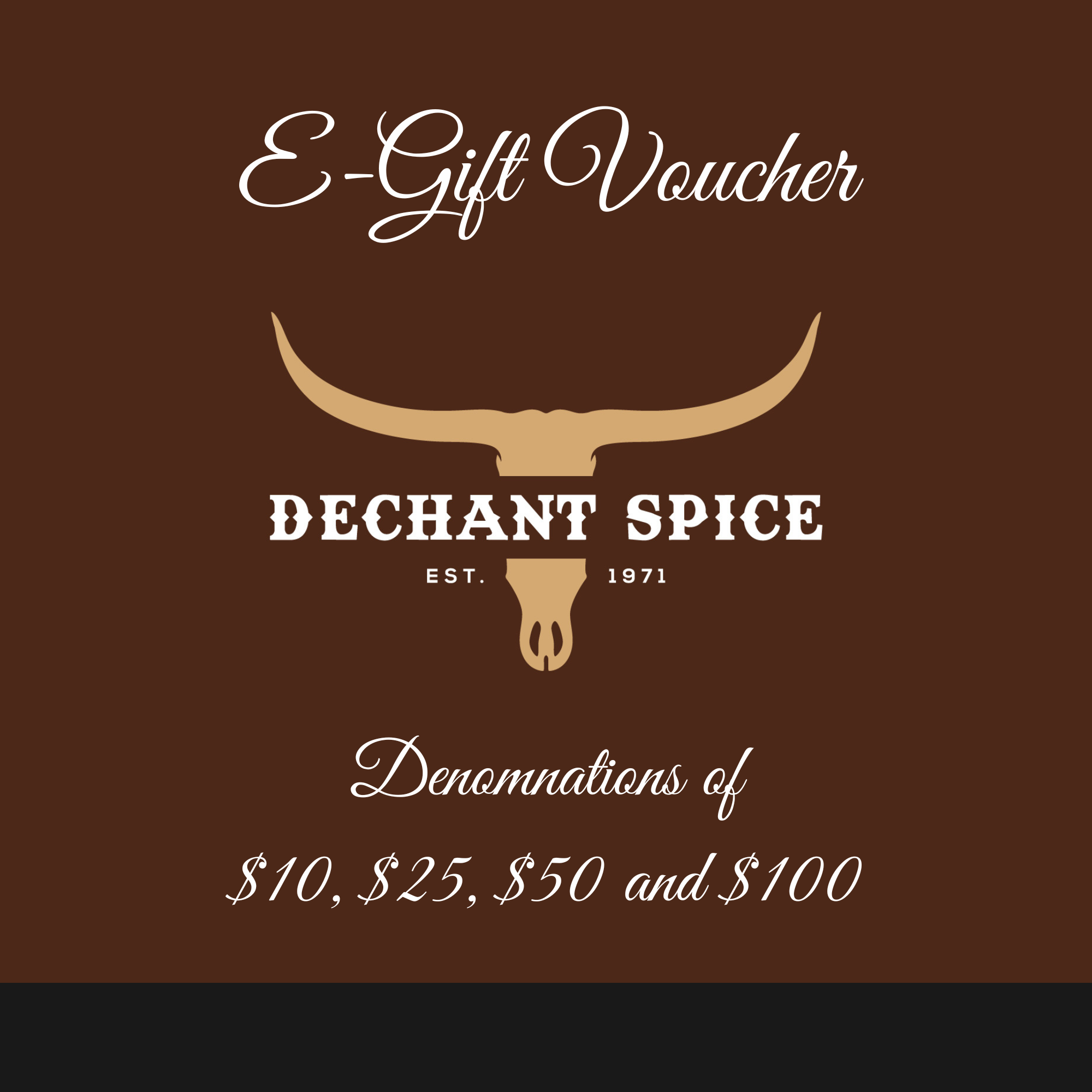 DECHANT SPICE E-GIFT CARD